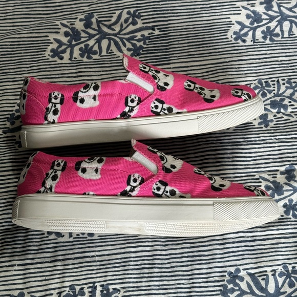 Custom printed Staffordshire dog slip on sneakers - Picture 5 of 9